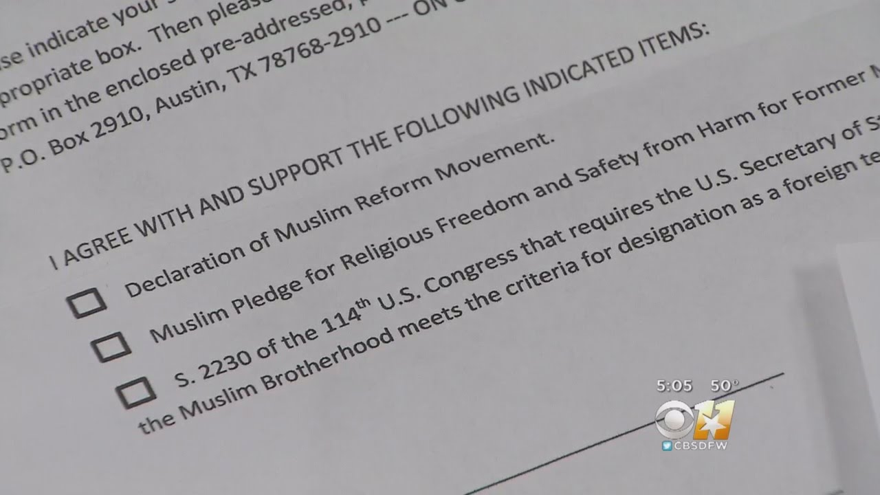 State Lawmaker Pushing For Loyalty Ban From Muslim Leaders