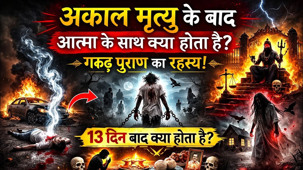 अकाल मृत्यु के बाद आत्मा के साथ क्या होता हैं | गरुड़ पुराण का वाला रहस्य |