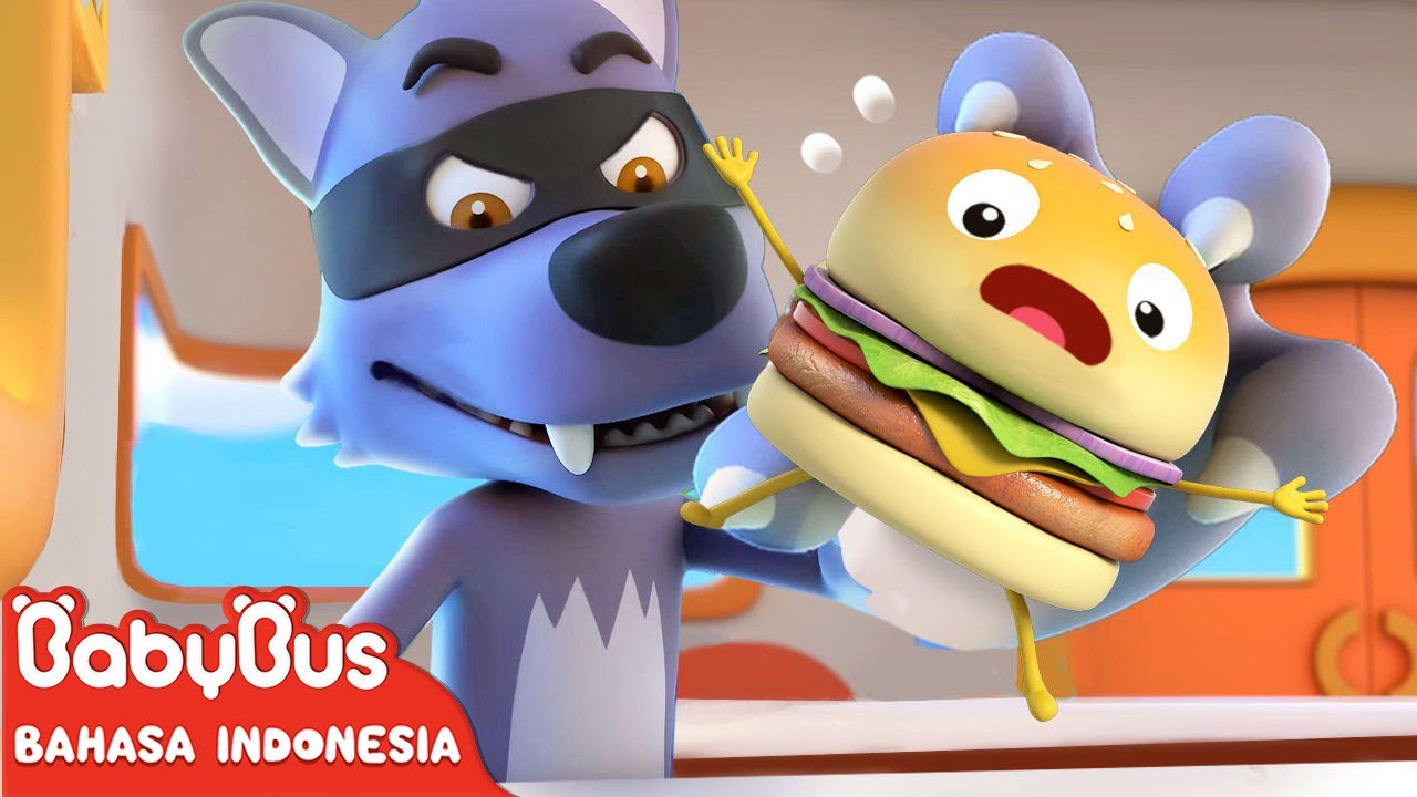 Serigalanya Datang , Aku Takut ! | Kartun Makanan Lezat | Kartun Anak-anak| BabyBus Bahasa Indonesia