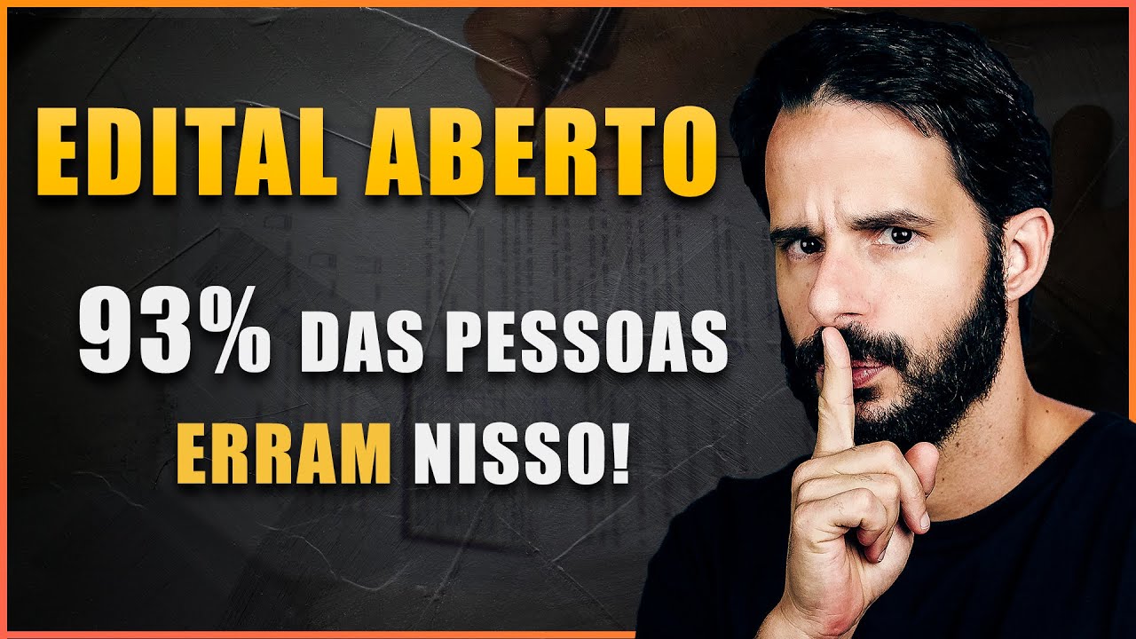 COMO ESTUDAR LOGO APÓS A ABERTURA DO EDITAL