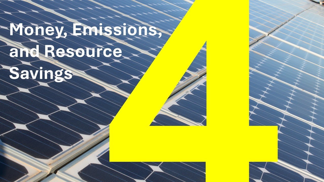 Lesson 4 Money Emissions  and Resource Savings