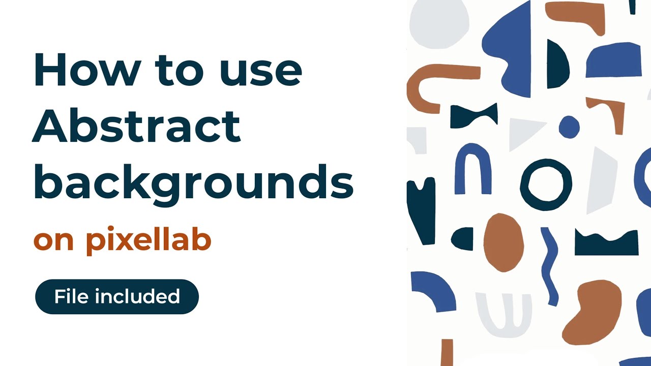 How to use Abstract background on designs with pixellab smartphone
