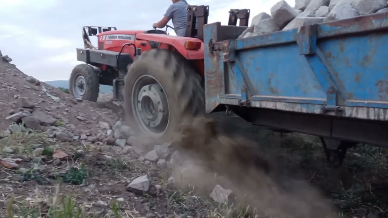 #masseyferguson #2620 nin zemin imtihanı #parkezemin taşıma işleri