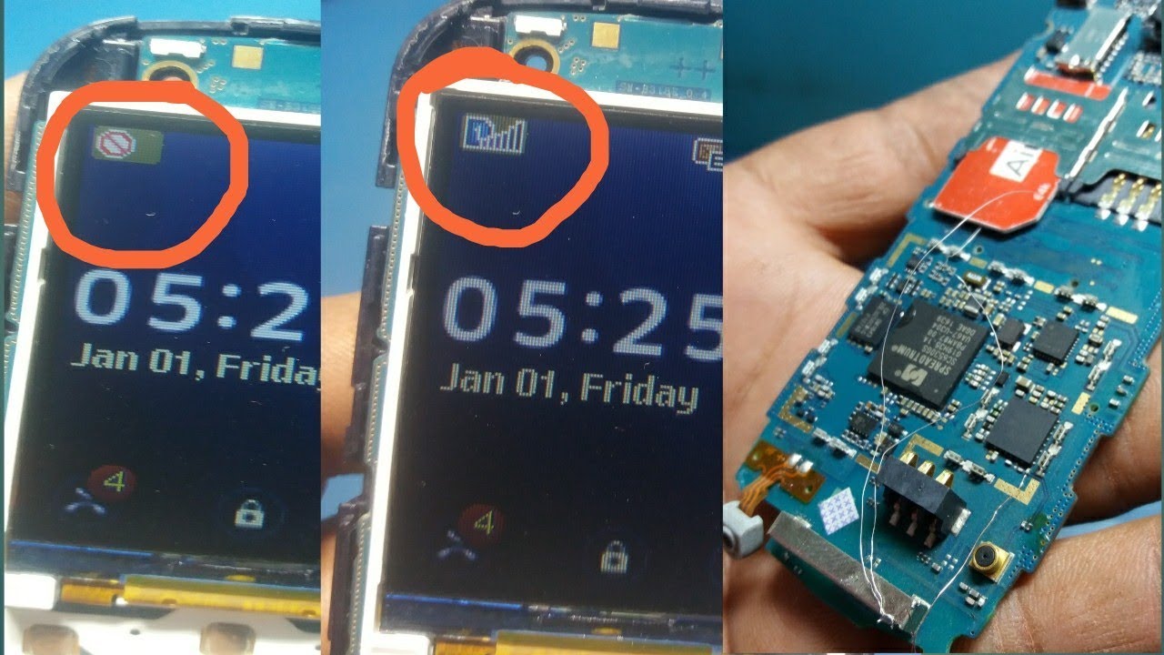 Samsung B313E no service||emergancy call ||network problem solution