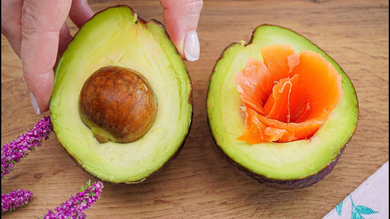 Nur 1 Avocado und etwas Lachs! So eine leckere Avocado hast du noch nie gegessen! Rezept in 10 Min.
