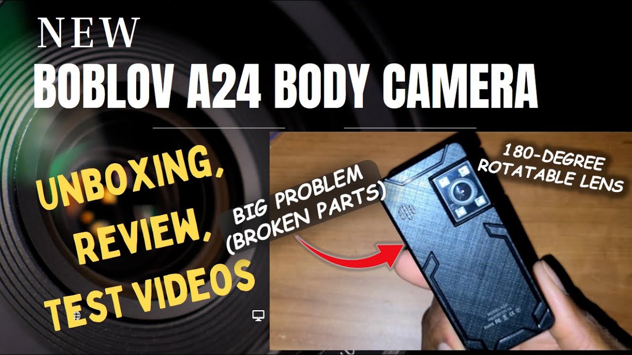 BOBLOV A24 BODY CAM UNBOXING, REVIEW & VIDEO TEST (8-29-23)