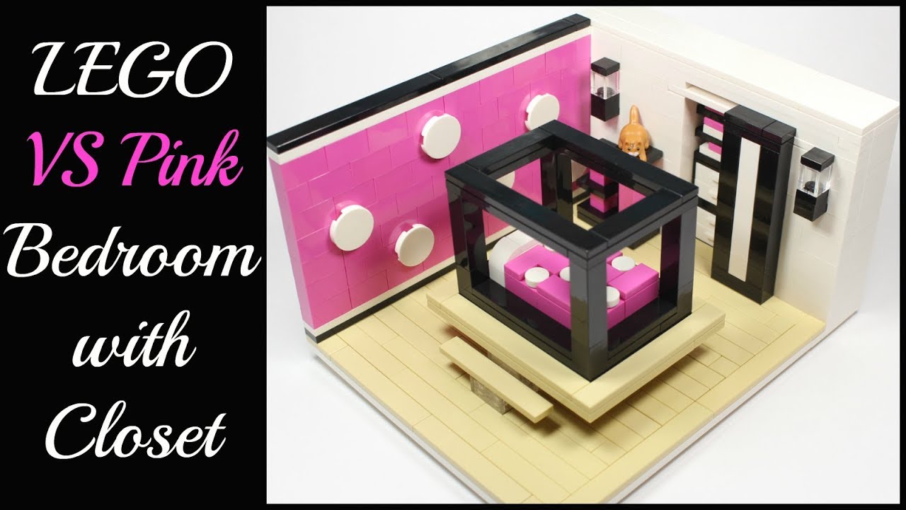 LEGO Victoria's Secret Pink Bedroom w/ Closet and Pet Area :)