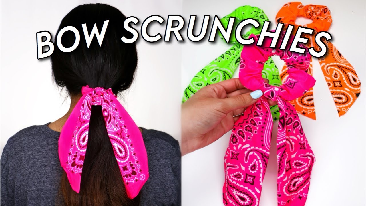 DIY NO SEW BOW SCRUNCHIES! Easy and Cheap! | DIYholic