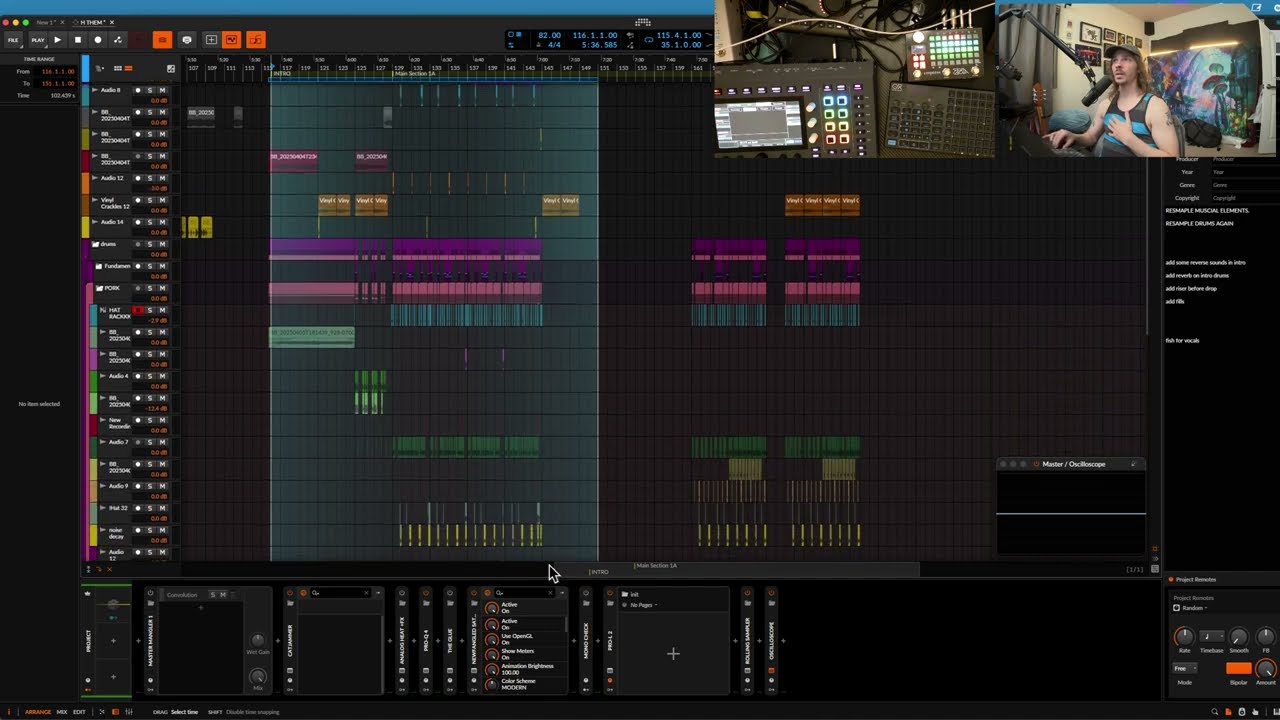 Что находится в моем шаблоне @bitwig?