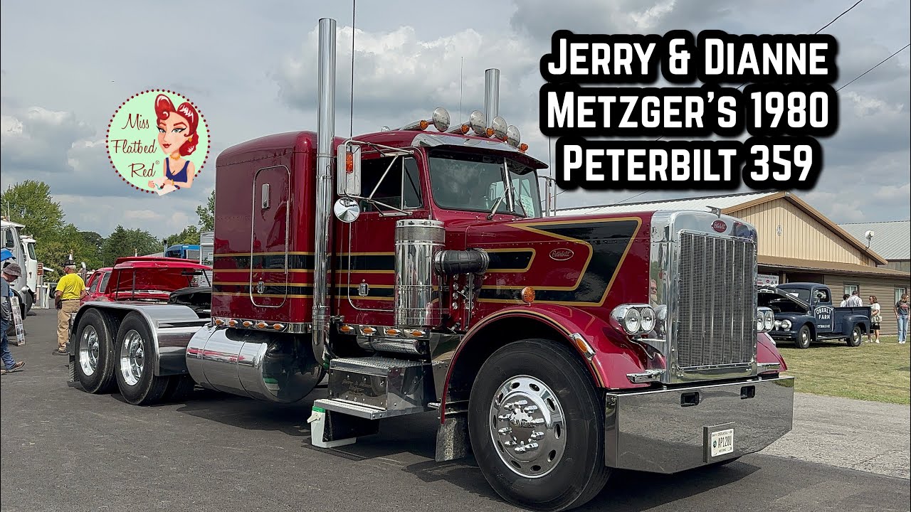 Экскурсия Джерри и Дайанны Метцгер на грузовике Peterbilt 359 1980 года — 3408 CAT Power