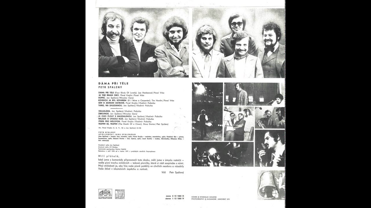 Petr Sp&aacute;len&yacute; - J&aacute; chci plout s Magdal&eacute;nou (1971)