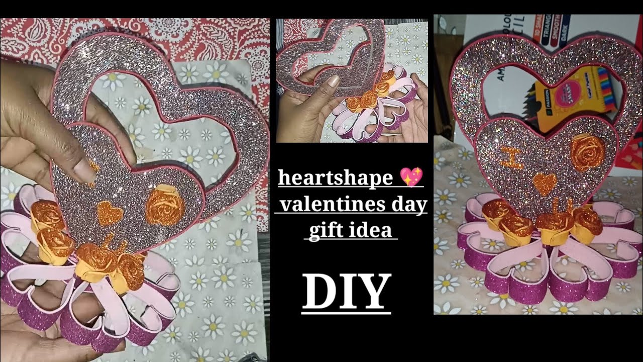 #heartshape #valentinesday gift idea #diy #giftideas @sarojsaajcraft