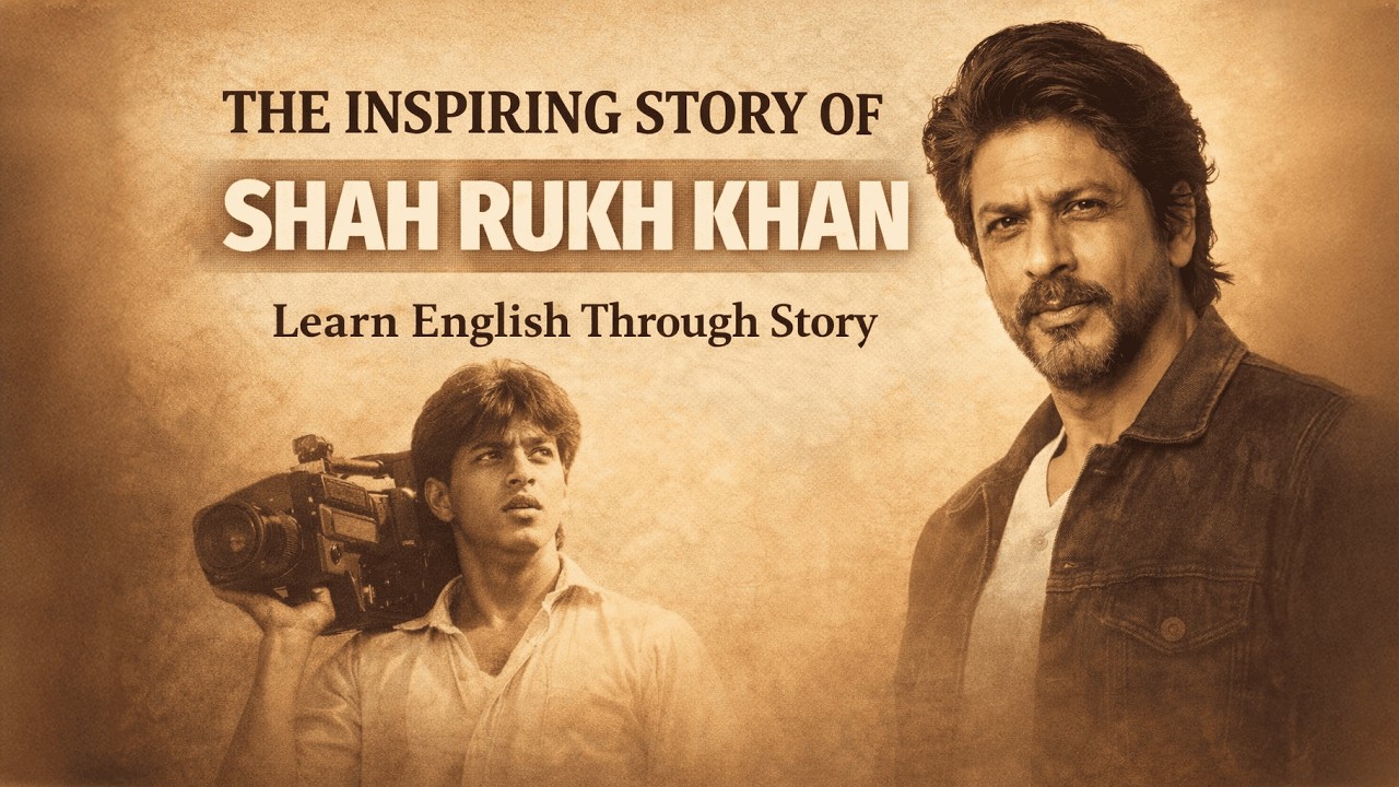 The Inspiring Story of Shah Rukh Khan | Learn English Through Story