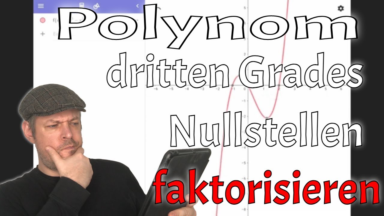Nullstellen bei einem Polynom dritten Grades bestimmen (Faktorisieren, PQ-Formel)