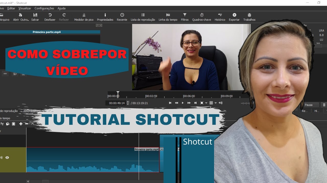 Shotcut Tutorial: Sobreposição de vídeo de forma simples e rápida.