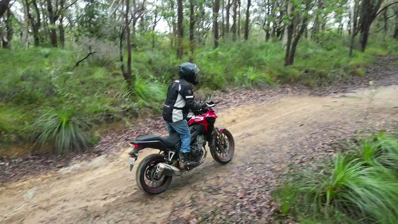 Honda CB500X 2023 model in the bush