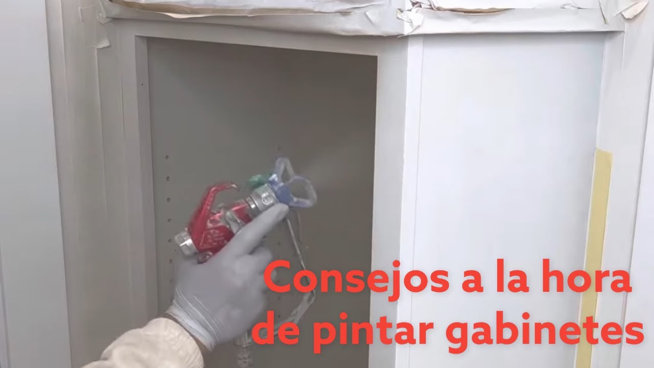 De esta forma puedes sprayar gabinetes de cocina