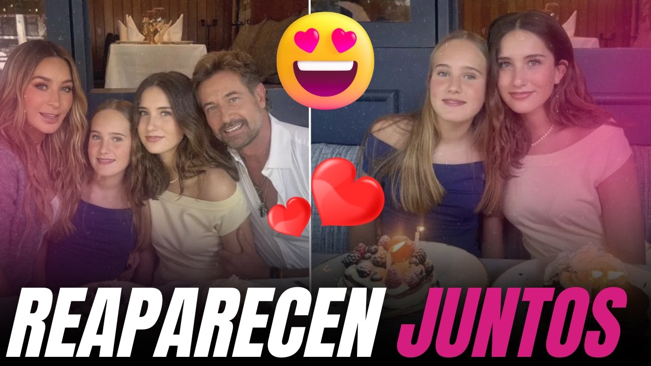 😍Geraldine Bazán y Gabriel Soto celebran juntos a sus hijas