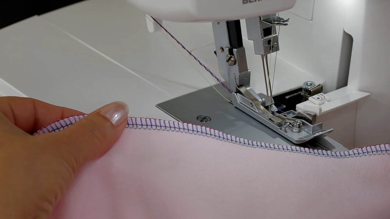 BERNINA Overlocker L 460 / L 450: Einfädeln und nähen, 4-Faden Overlock