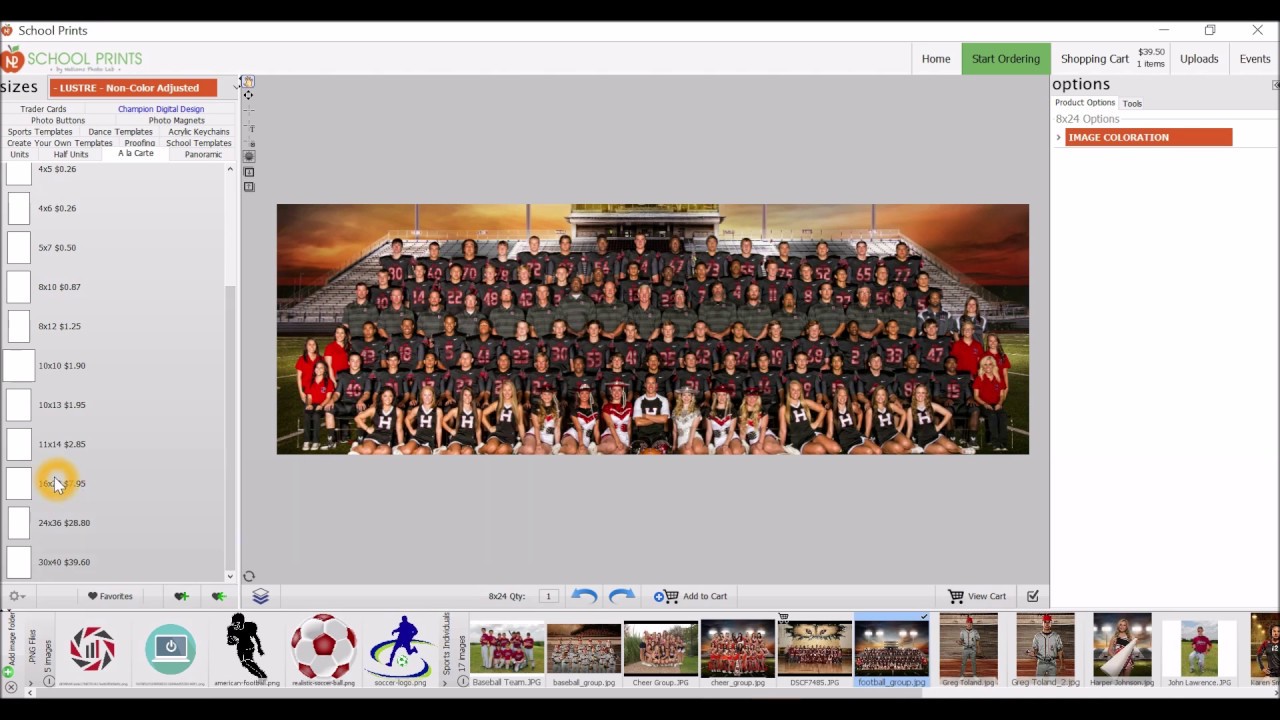 School Prints ROES - Panoramic Prints and Proofing Products