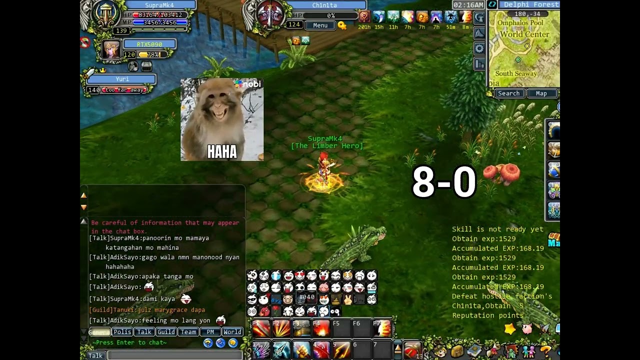 Godsarena Online ItsMakii vs. Adiksayo 11-0 score trying to kill me in afk LOOOOOOOOOOL!!!