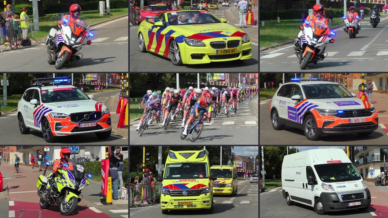 RENEWI TOUR 2025 - Belgische en Nederlandse Hulpdiensten begeleiden wielerwedstrijd door Leuven!