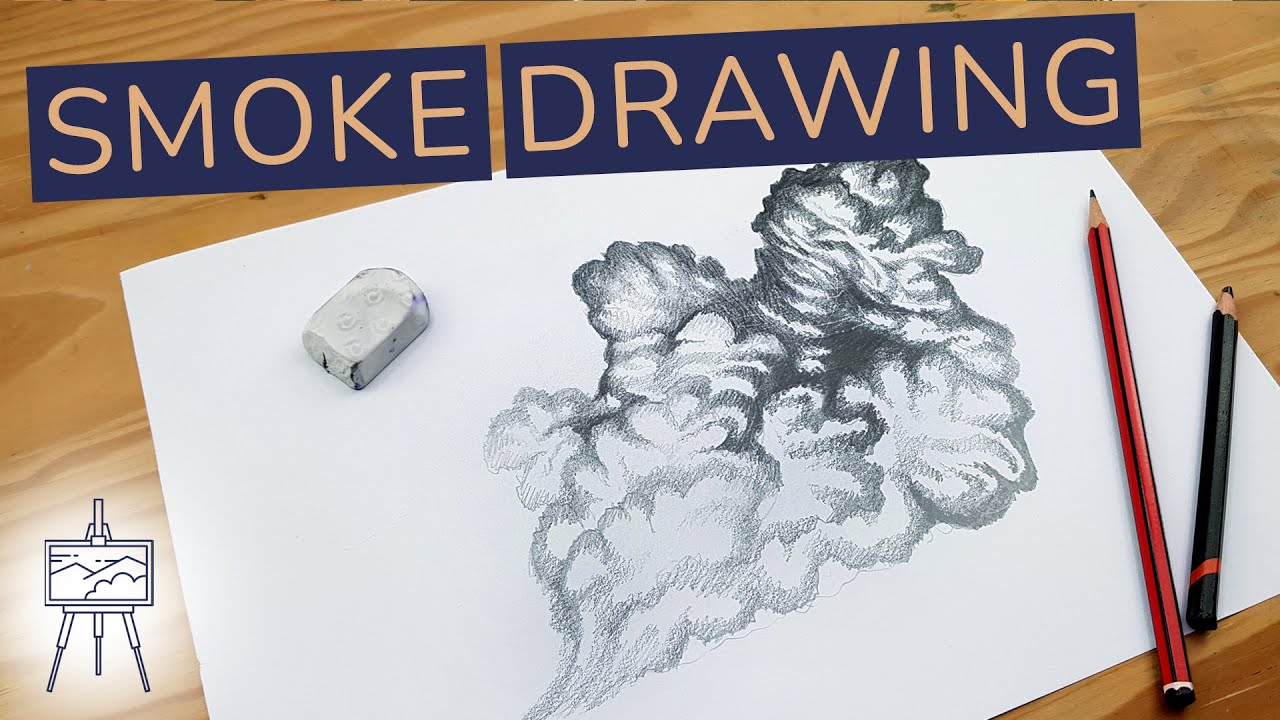 How to Draw Smoke with a Pencil - Easy-to-follow Workflow!