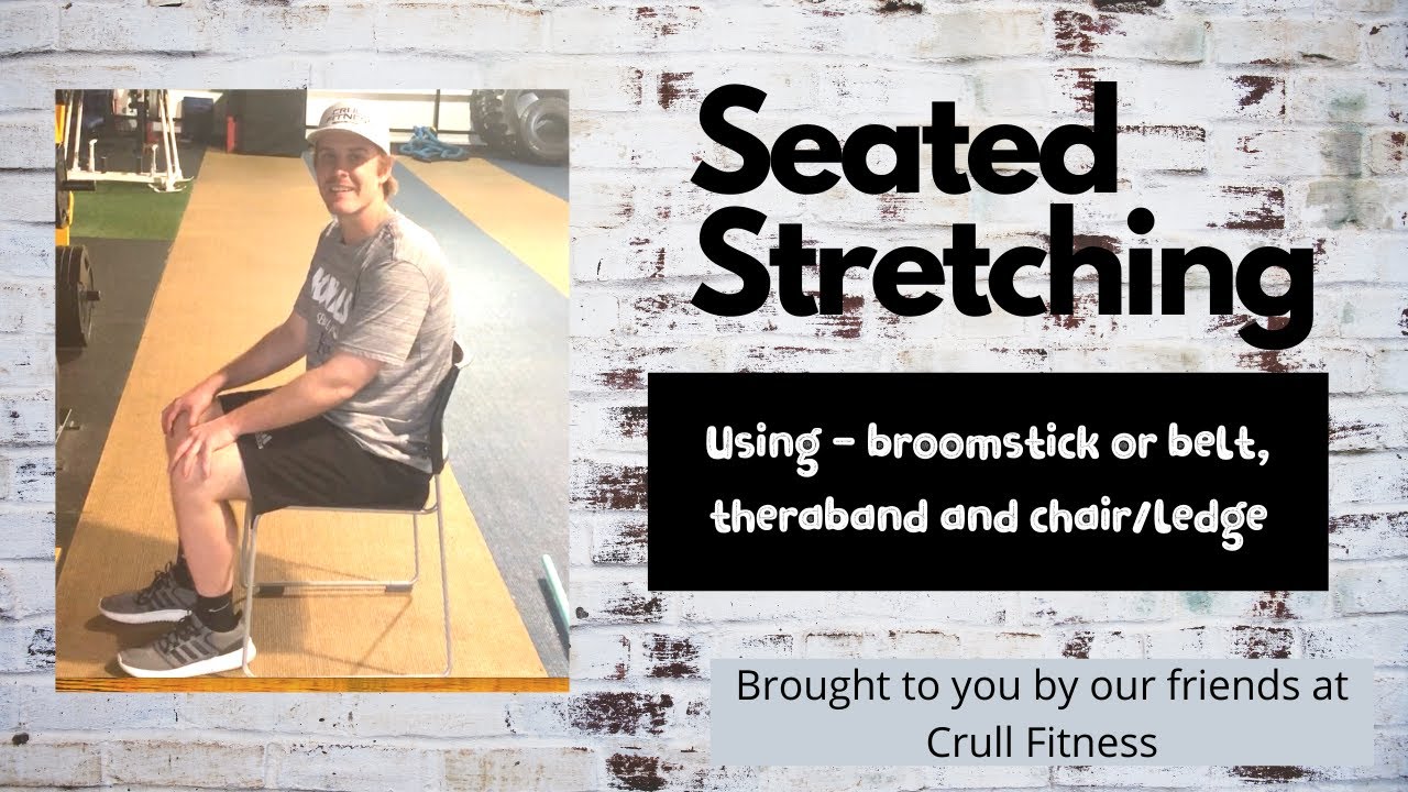 Stretching from a seated position.  Great for those with mobility issues or wheelchair users.