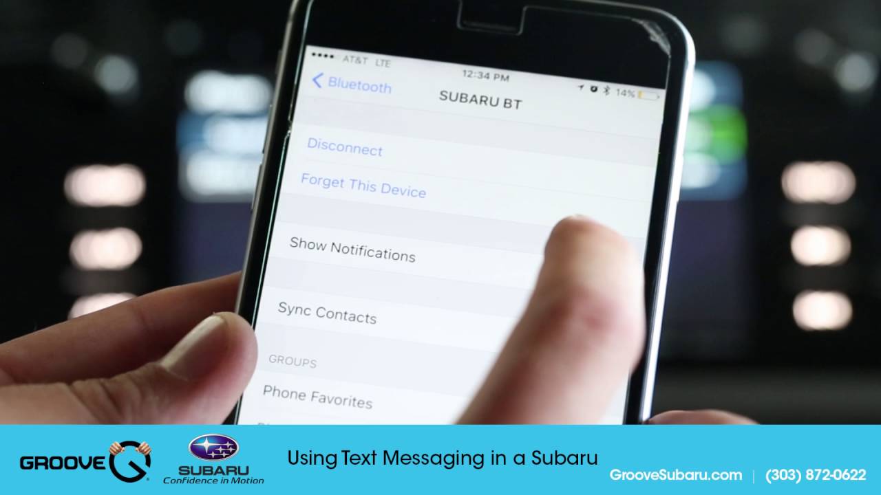 How to send texts from your Subaru - SMS messaging tutorial