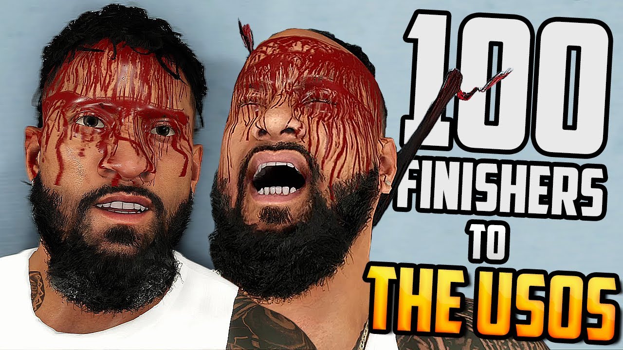 100 финишеров в матче против братьев Усо (Джимми и Джея Усо) в WWE 2K23!!!