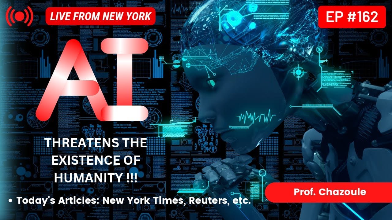 Is AI threatening humanity??? According to Sam Altman OpenAI CEO. New York, live. Prof. Chazoule