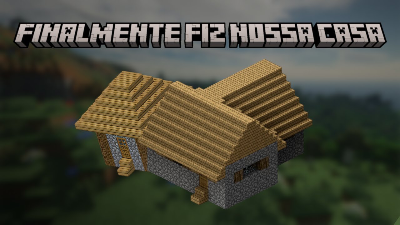 FIZ NOSSA CASA, FICOU MUITO LEGAL - Minecraft Vanilinha Shadé