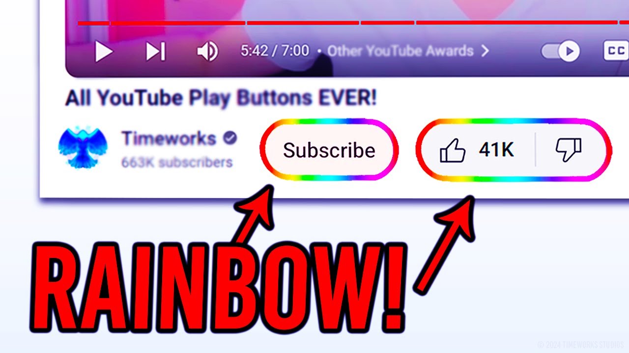 You Can Have RAINBOW Subscribe & Like Buttons On YouTube?