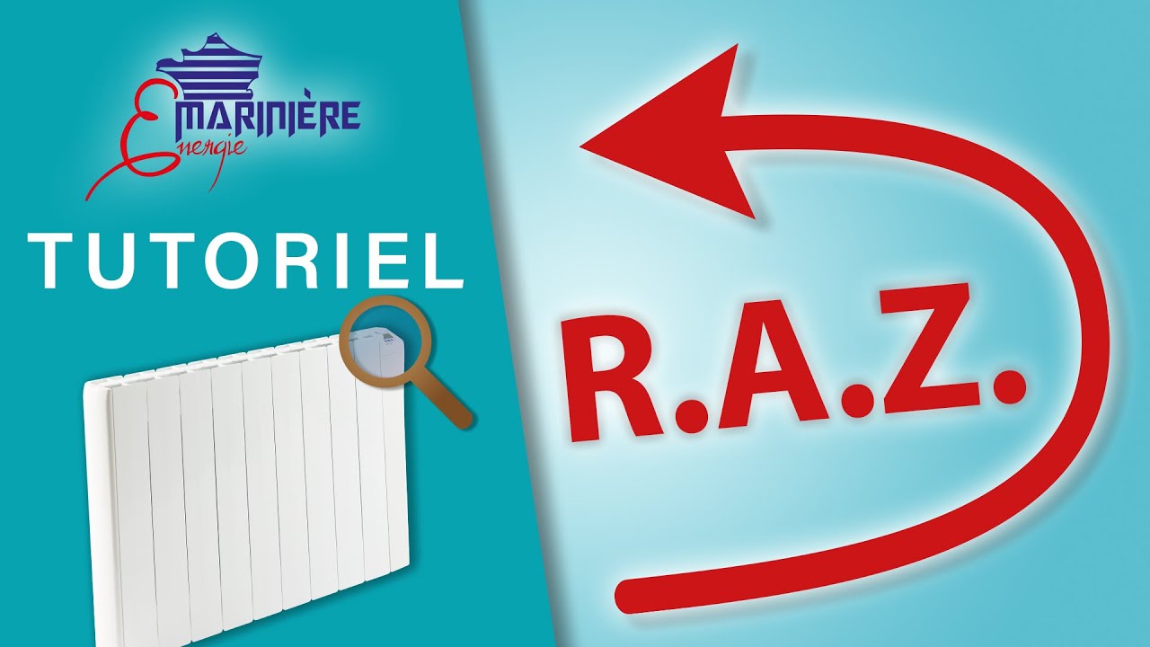 Revenir aux réglages d'usine - Tutoriel radiateurs Marinière Énergie