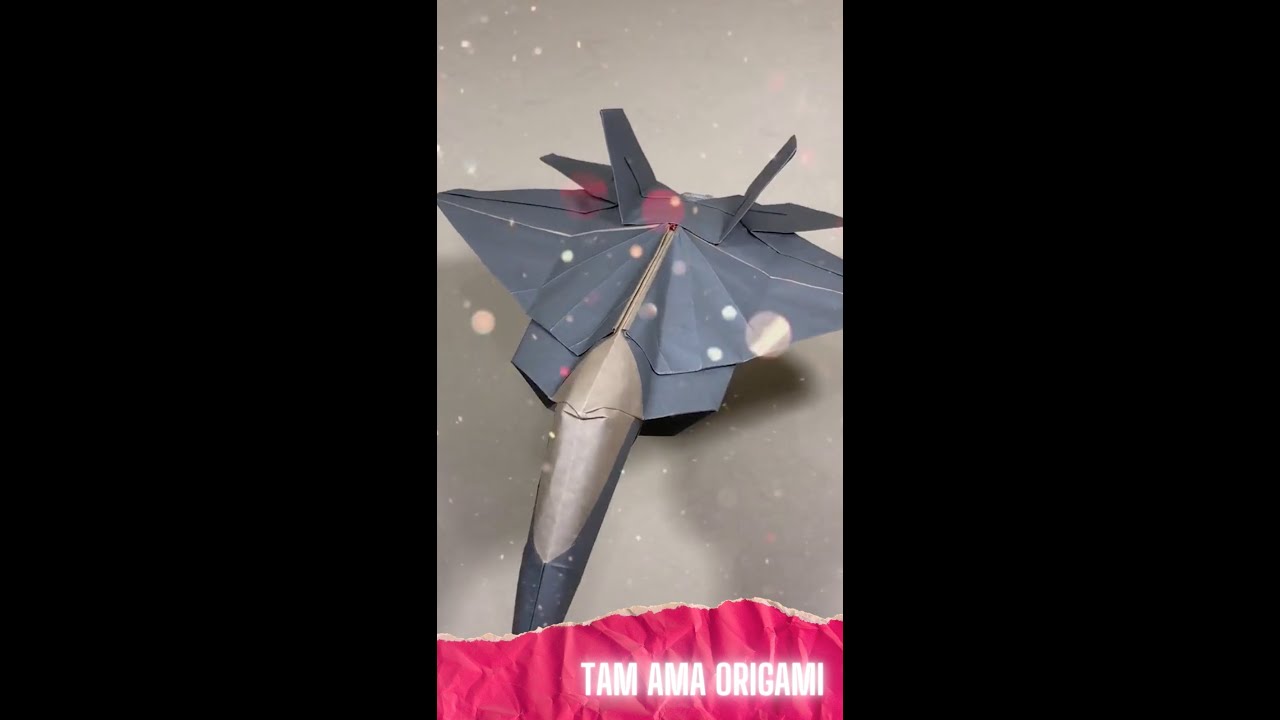 Origami Fighter Jet:   Paper Fighter Jet