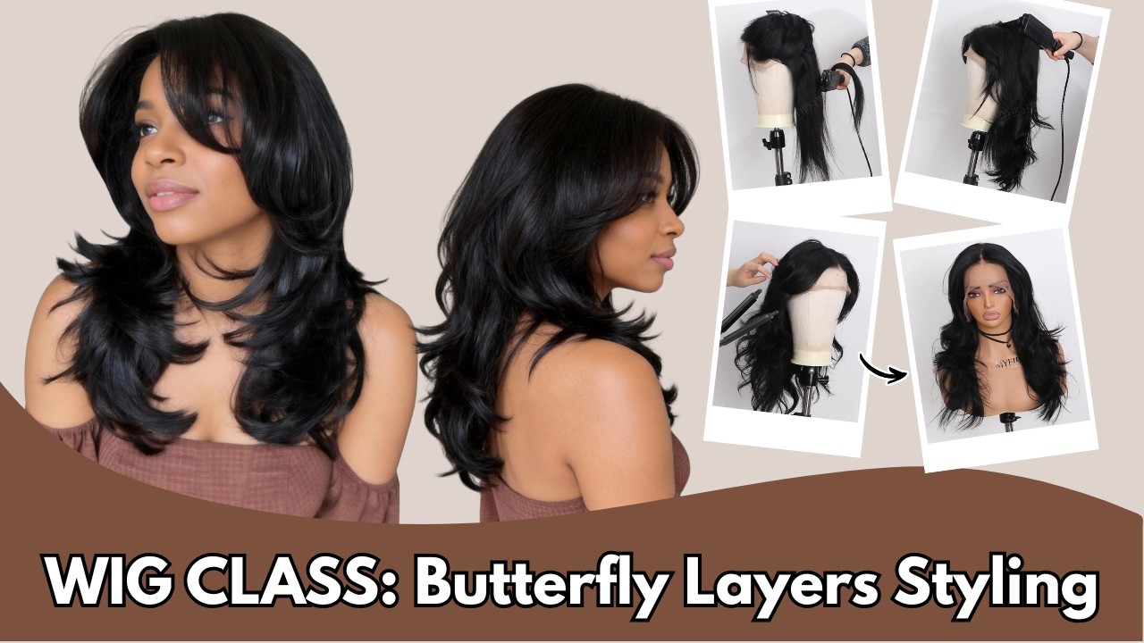 HOW TO Butterfly Layers Haircut Tutorial | Salon-Quality Results at Home😎Myfirstwig