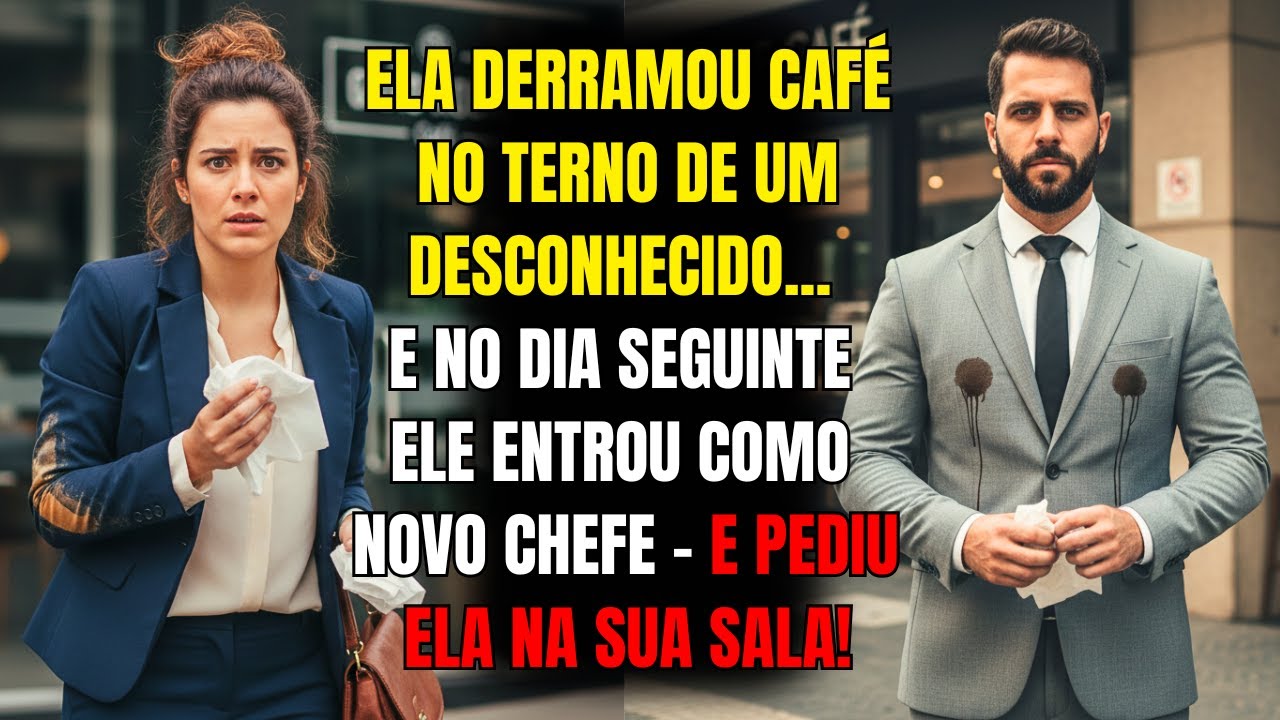 🔥 Ela derrubou café no terno dele... No outro dia ele era seu novo chefe! E quando a viu...