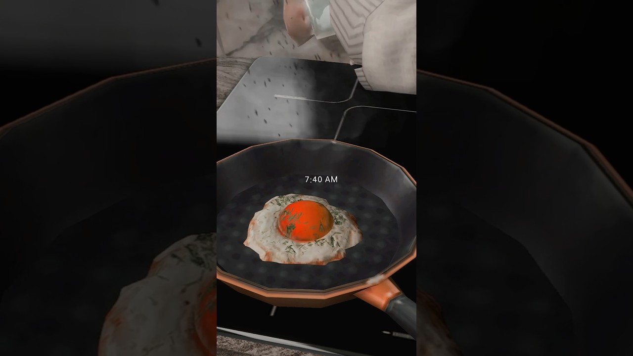 Morning Routine before work🤍🍳 #sims4 #sims4cc #sims4vlog