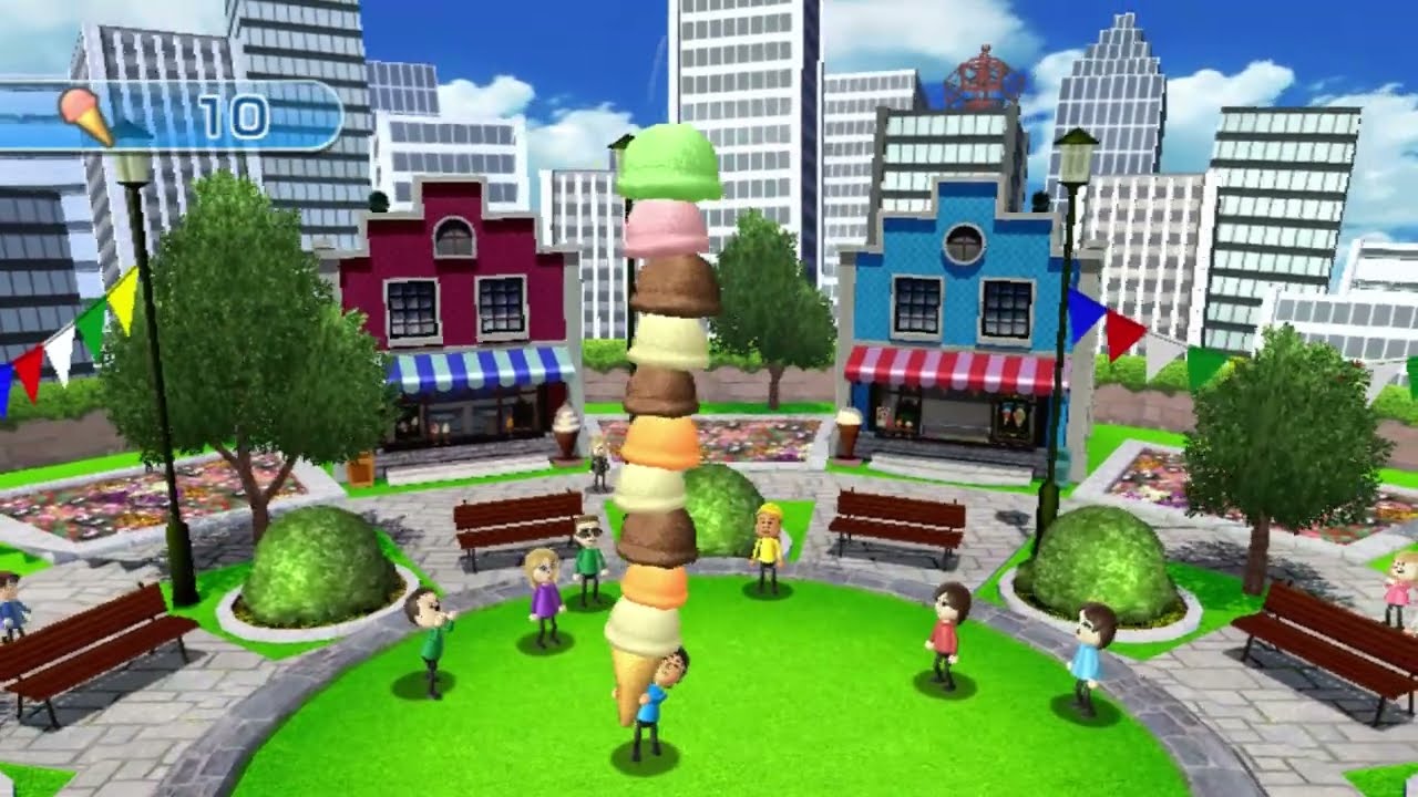 Wii Play Motion - Cone Zone - Scoop mode