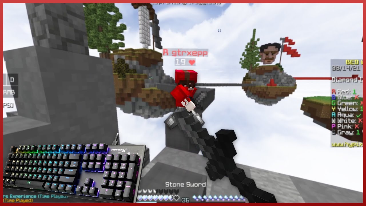 Cum era sa-mi iau teapa cu o tastatura [Bedwars Romania]