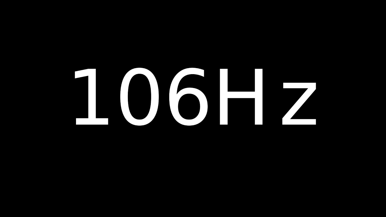 Speaker Sound Test 106Hz