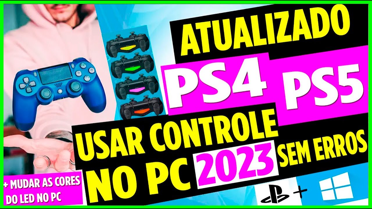 COMO USAR CONTROLE DE PS4 PS5 NO PC DS4 WINDOWS
