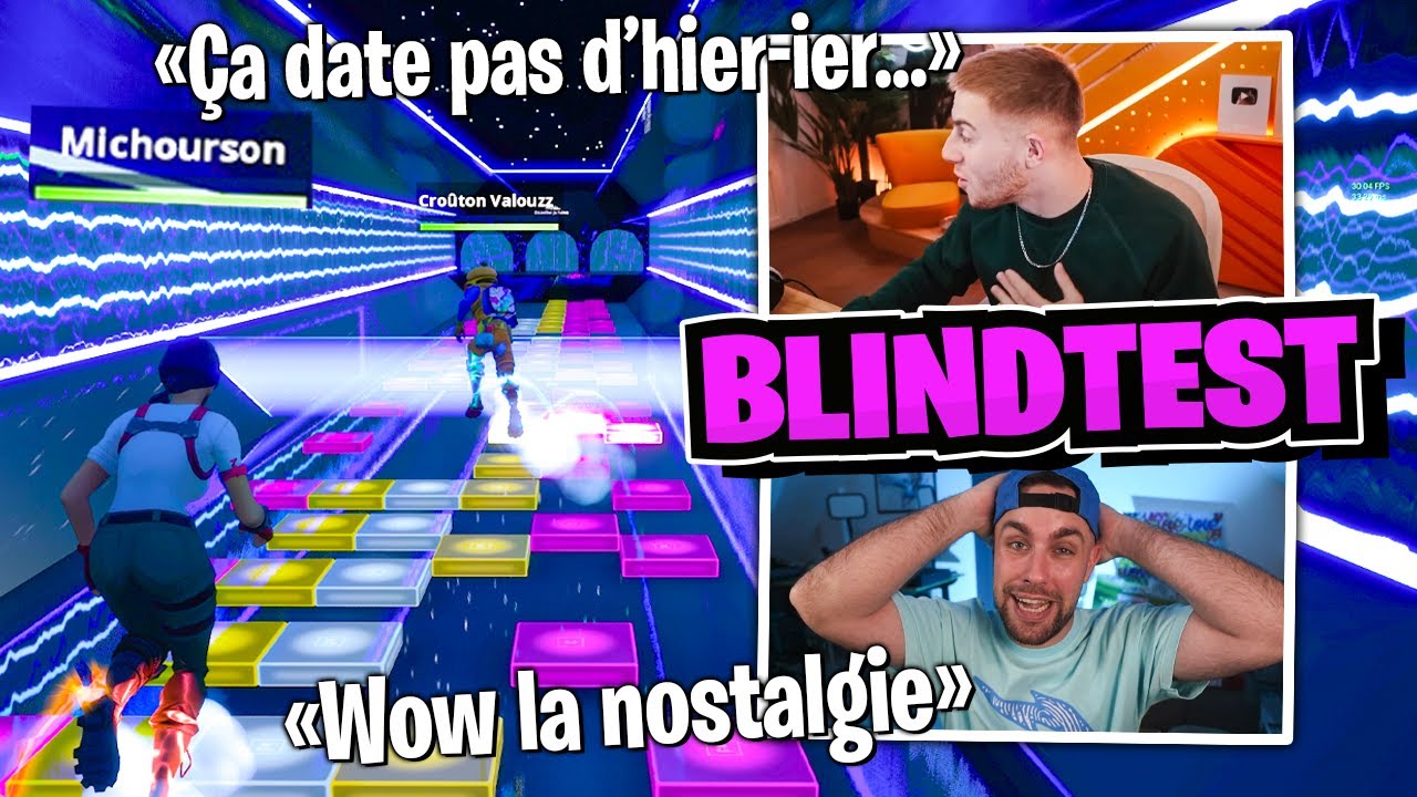 Soirée nostalgie blindtest Fortnite avec Michou (les bons souvenirs)