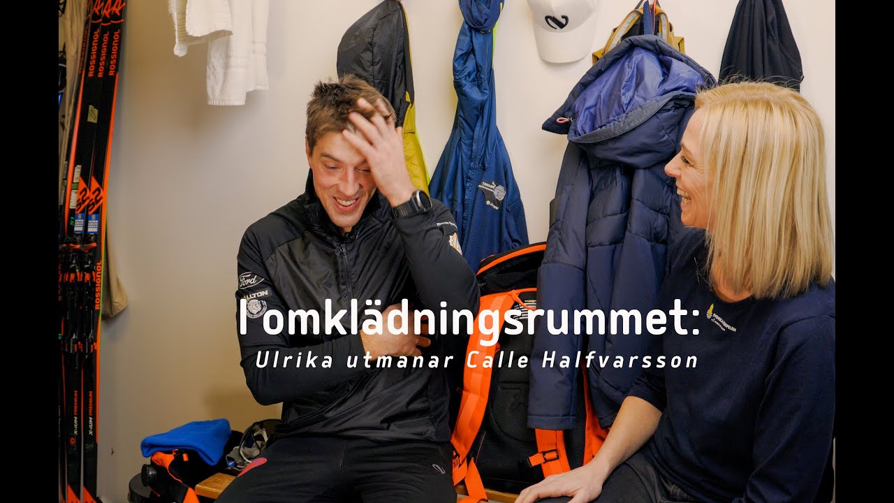I omklädningsrummet med Calle Halfvarsson