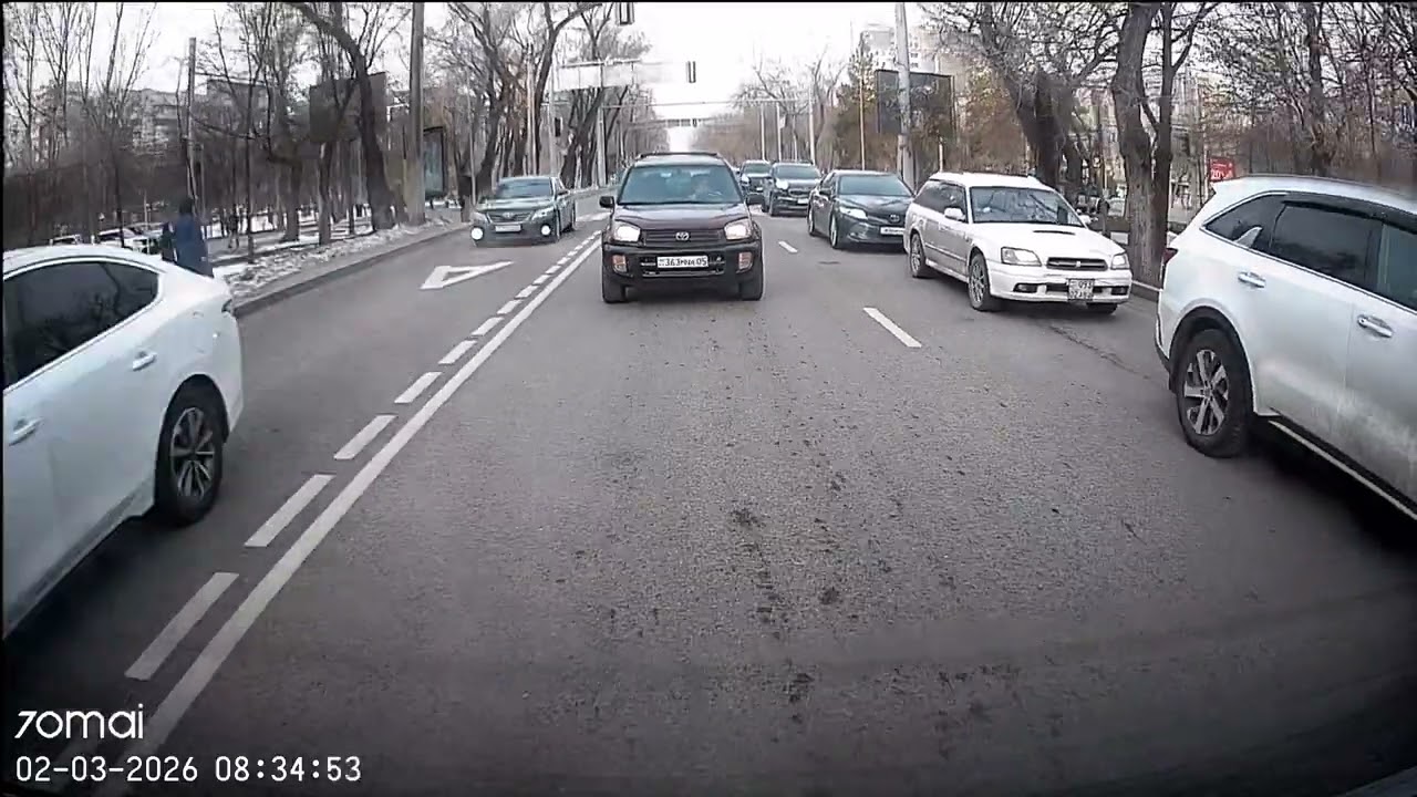 02.03.2026 Алматы Абая Гагарина движение по ОТ 618ATJ13 784BIZ02 019SAA02 213AGQ02 730BDJ02