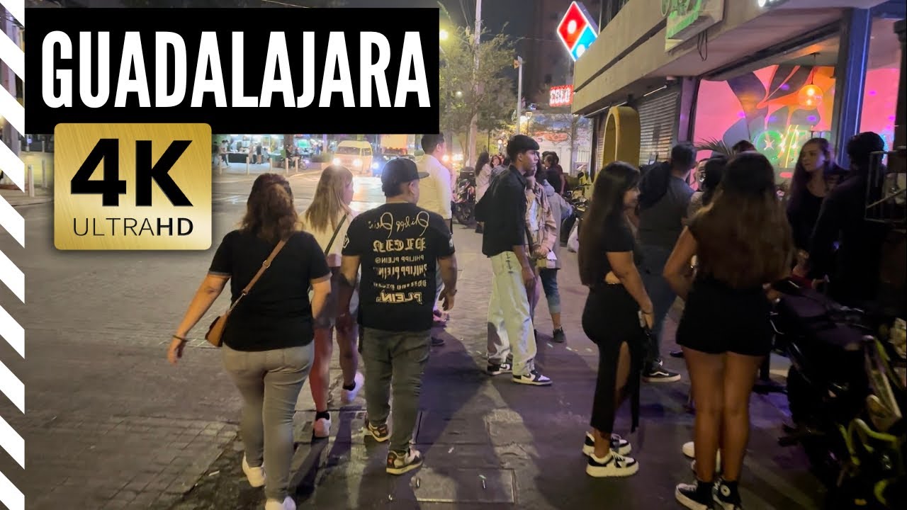 🇲🇽 4K Night Walk in Guadalajara, México 🇲🇽