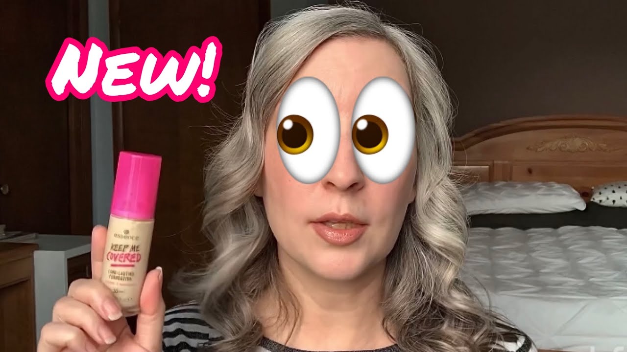 Essence Keep Me Covered Foundation review demo first impression over 40 makeup
