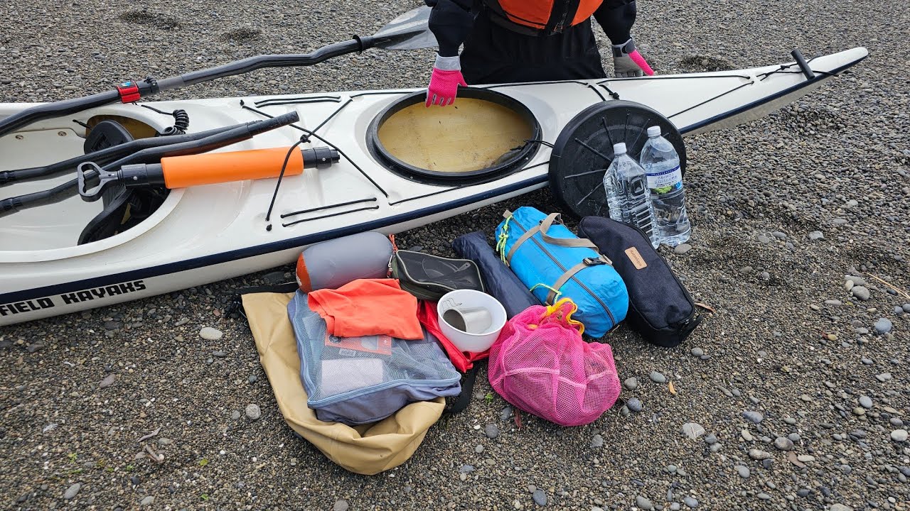 海燕skinny  キャンプ道具載せて漕ぐ 赤野島 シーカヤック