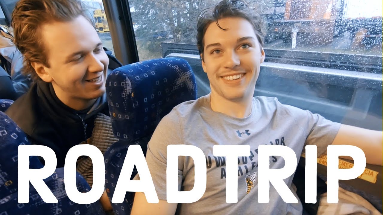 College Hockey Road Trip! (Driving through a snowstorm)