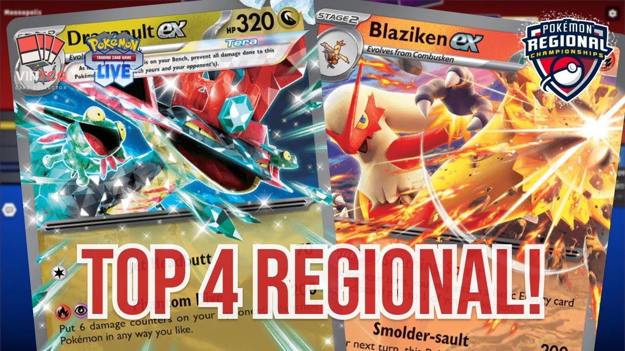 DRAGAPULT COM BLAZIKEN É INCRÍVEL!  BARALHO TOP 4 EM REGIONAL!| POKÉMON TCG LIVE